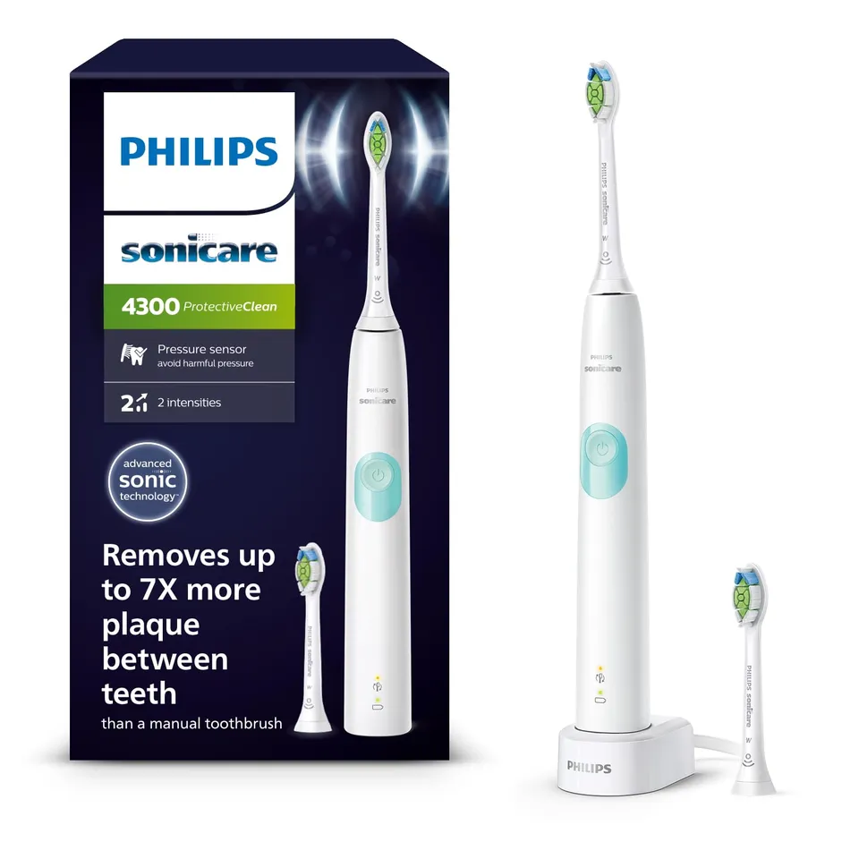 philips-sonicare-protectiveclean-4300-spazzolino-elettrico-sonico-con-timer-quad image 1