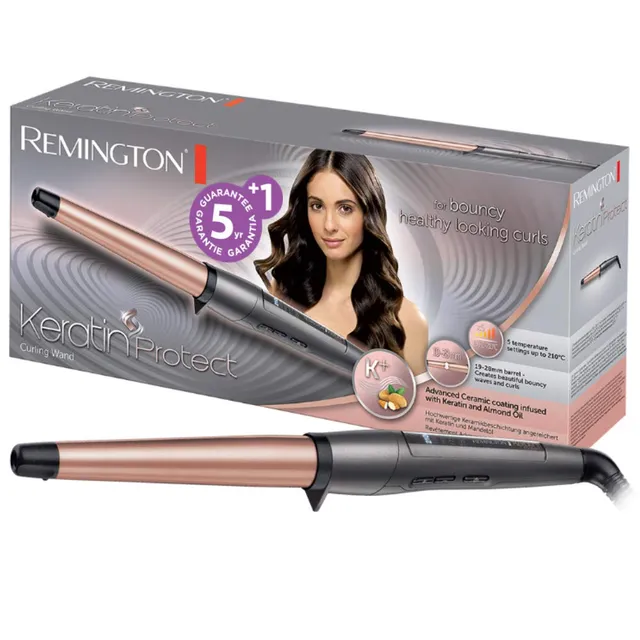 remington-ci83v6-keratin-protect-ferro-arricciacapelli-a-cono-19-28-mm-rivestime image 1