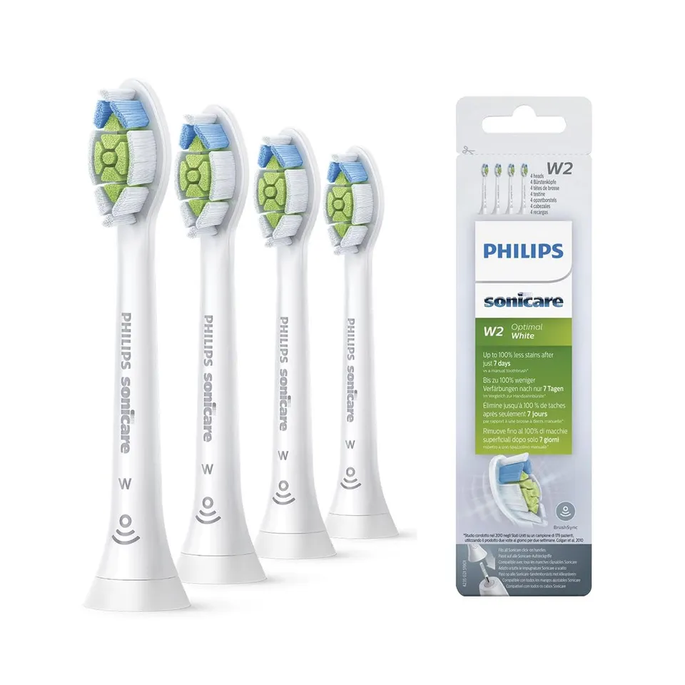 philips-sonicare-w2-optimal-white-hx6064-10-testine-di-ricambio-con-rfid-4-pezzi image 1