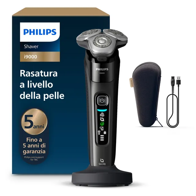 philips-shaver-i9000-x9000-10-rasoio-elettrico-wet-dry-uomo-con-skin-iq-triple-a image 1