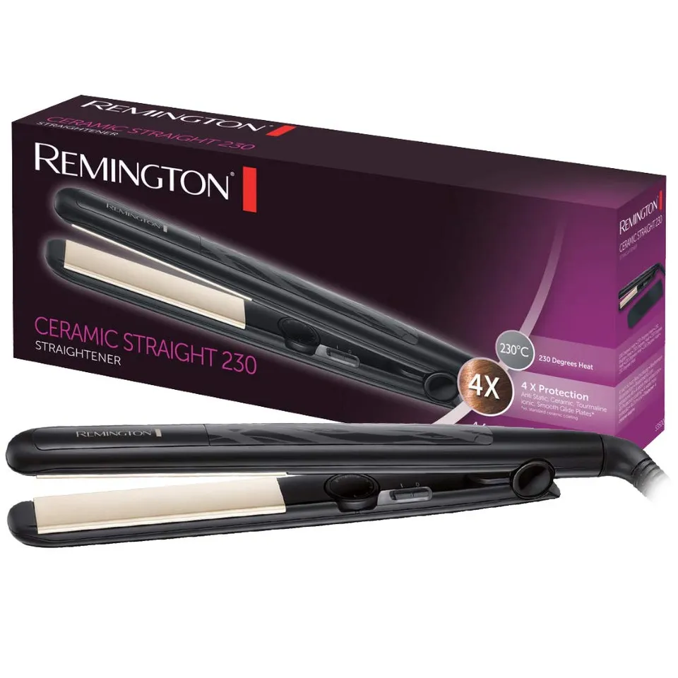 remington-s3500-ceramic-straight-piastra-per-capelli-con-rivestimento-ceramica-e image 1