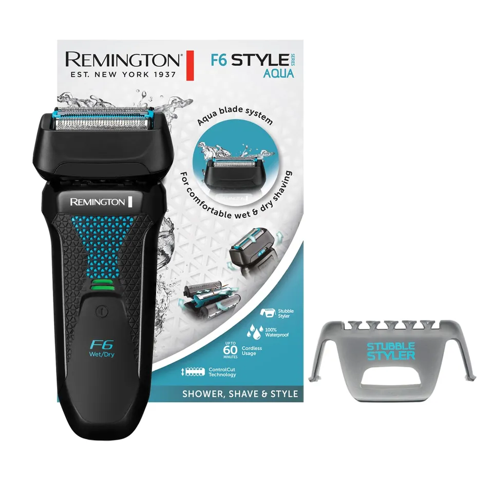 remington-f6000-aqua-serie-f6-rasoio-elettrico-a-lamina-uso-a-secco-e-bagnato-10 image 1