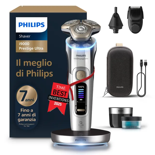 philips-shaver-i9000-prestige-ultra-xp9404-38-rasoio-elettrico-wet-dry-con-skin- image 1