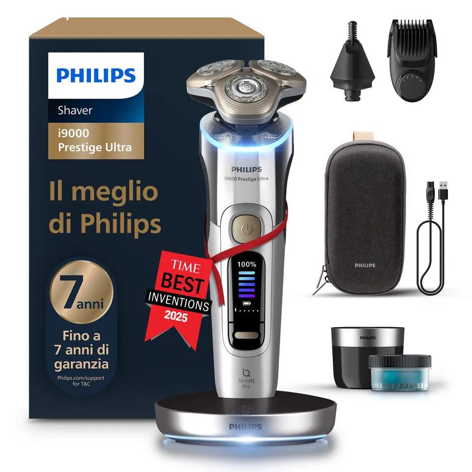 philips-shaver-i9000-prestige-ultra-xp9404-38-rasoio-elettrico-wet-dry-con-skin- image 1