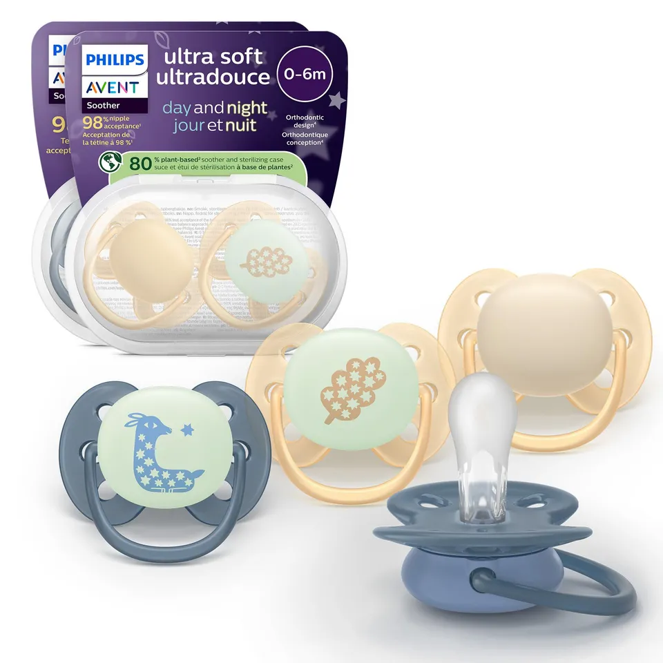 philips-avent-ultra-soft-day-night-scf094-10-ciucci-ortodontici-6-18-mesi-fosfor image 1