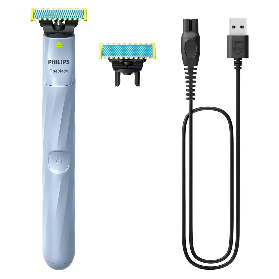 philips-oneblade-first-shave-qp1324-30-rasoio-elettrico-ibrido-per-ragazzi-imper image 1