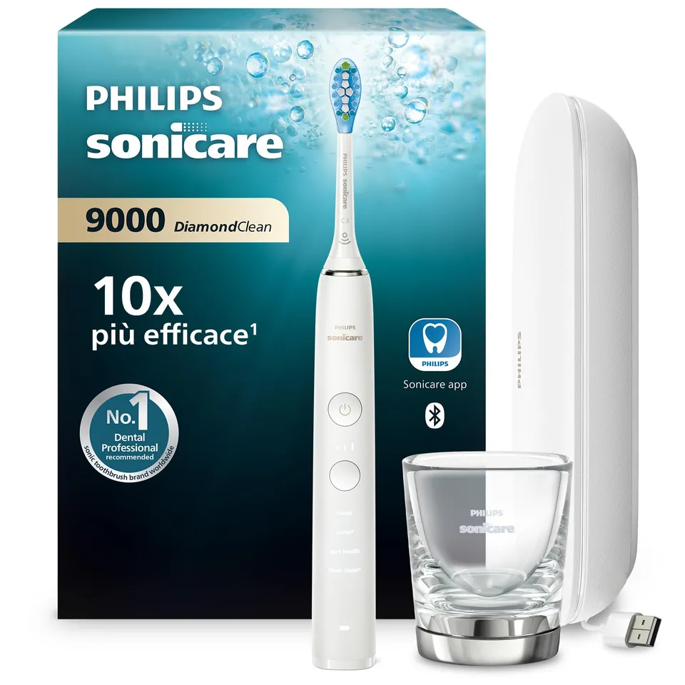 philips-sonicare-diamondclean-9000-spazzolino-elettrico-sonico-con-app-modello-h image 1