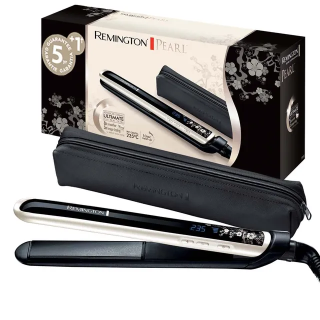 remington-pearl-s9501-piastra-professionale-per-capelli-ceramica-con-infuso-di-p image 1