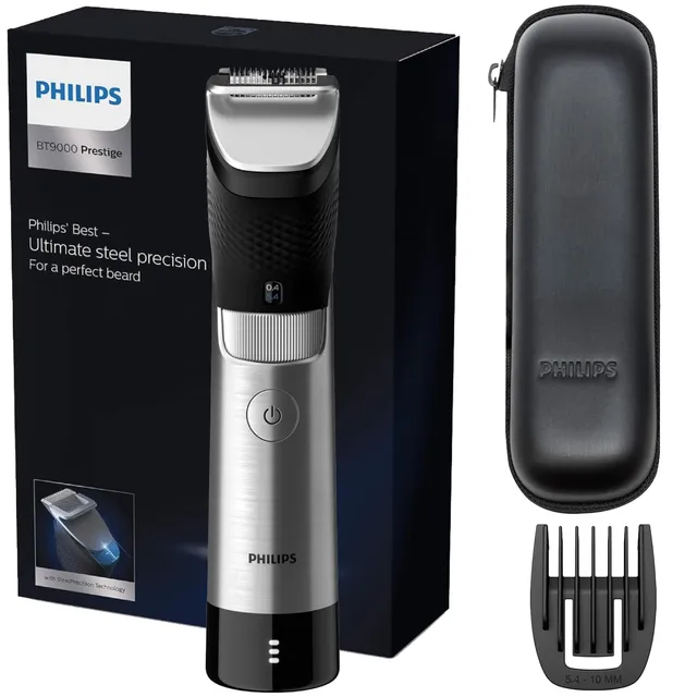 philips-regolabarba-bt9000-prestige-bt9810-15-tagliabarba-elettrico-impermeabile image 1