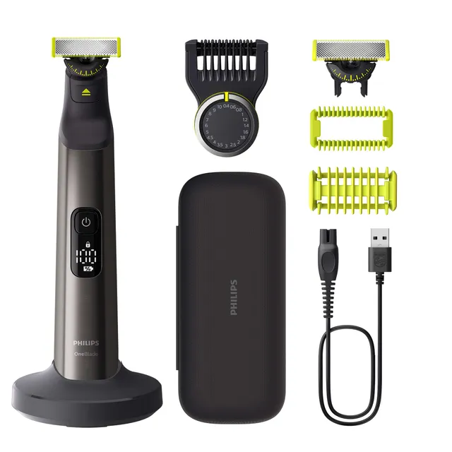 philips-oneblade-pro-360-qp6652-30-regolabarba-elettrico-viso-e-corpo-con-2-lame image 1
