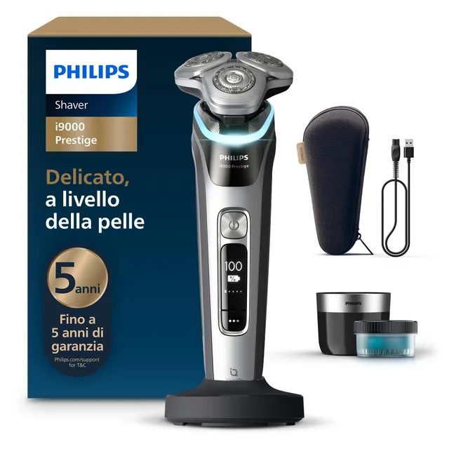 philips-shaver-i9000-prestige-xp9205-30-rasoio-elettrico-wet-dry-con-skin-iq-lif image 1