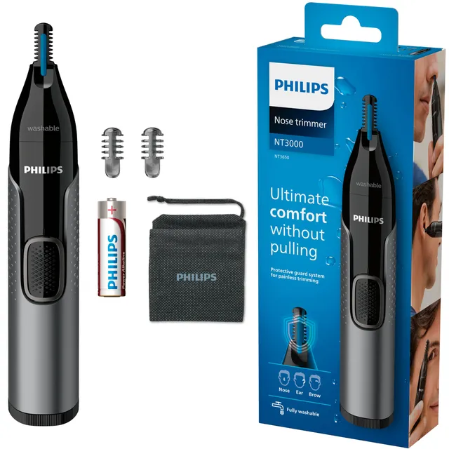 philips-serie-3000-rifinitore-per-peli-di-naso-orecchie-e-sopracciglia-con-preci image 1