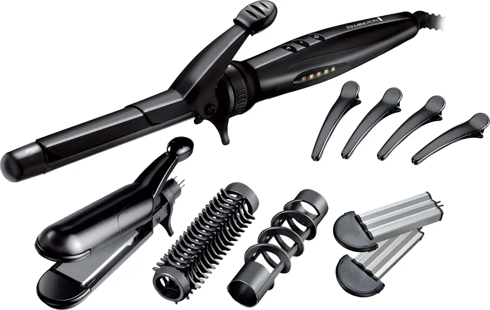 remington-s8670-kit-multistyler-con-piastre-reversibili-arricciacapelli-in-ceram image 1
