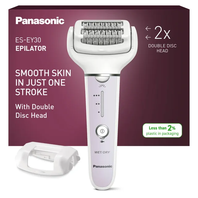 panasonic-es-ey30-epilatore-bagnato-e-asciutto-cordless-con-doppio-disco-a-60-pi image 1