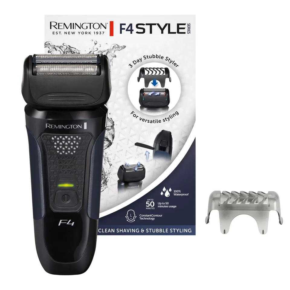 remington-style-series-f4002-rasoio-elettrico-a-lamina-per-barba-uso-a-secco-e-b image 1