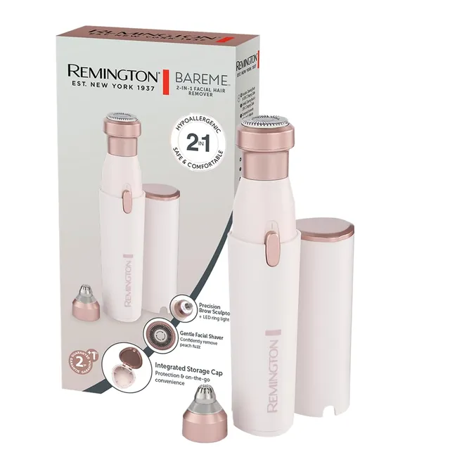 remington-bareme-wfs200-rasoio-viso-donna-2-in-1-con-rifinitore-sopracciglia-wat image 1