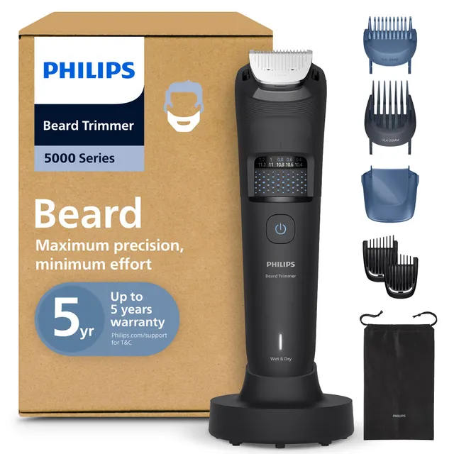 philips-serie-5000-bt5785-30-regolabarba-elettrico-lame-in-metallo-autoaffilanti image 1
