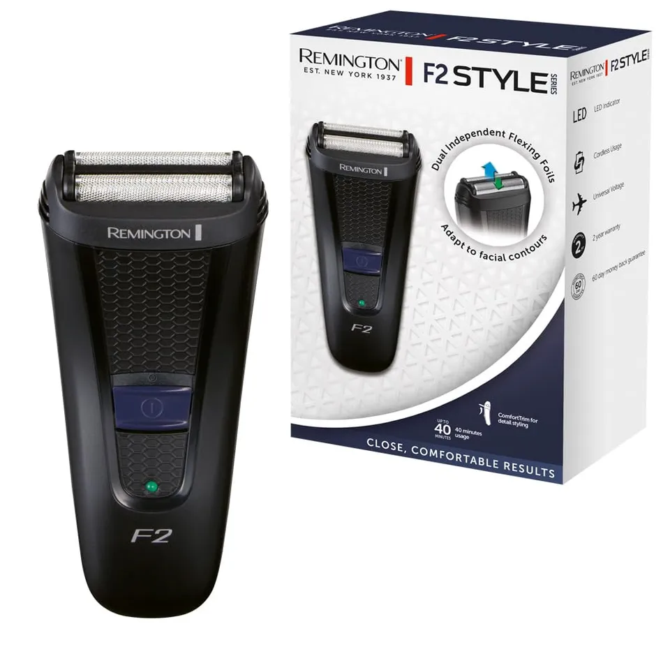 remington-style-series-f2002-rasoio-elettrico-a-lamina-per-barba-uso-a-secco-rif image 1