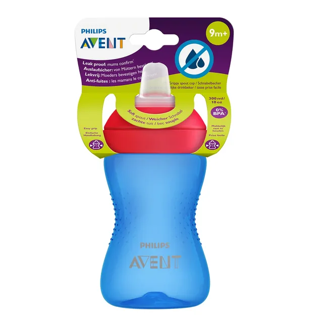 philips-avent-my-grippy-scf802-01-tazza-con-beccuccio-morbido-anti-goccia-per-ba image 1