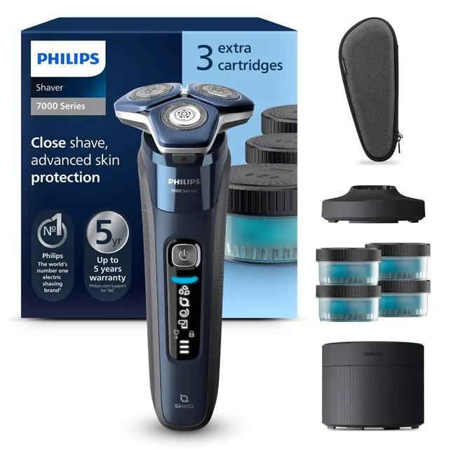 philips-shaver-series-7000-s7885-63-rasoio-elettrico-da-uomo-wet-dry-con-skiniq- image 1
