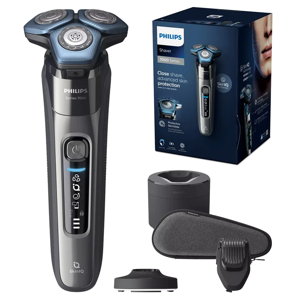 philips-shaver-serie-7000-s7788-59-rasoio-elettrico-wet-dry-uomo-con-skiniq-lame image 1