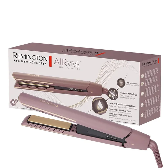 remington-airvive-s8930-piastra-per-capelli-con-tecnologia-ionica-ceramica-con-m image 1