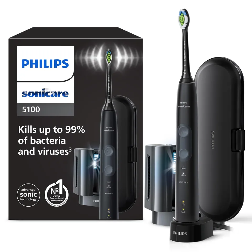 philips-sonicare-protectiveclean-5100-hx6850-57-spazzino-elettrico-sonico-con-sa image 1