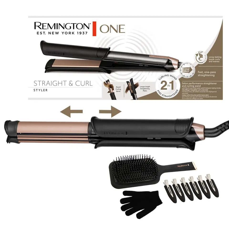 remington-s6078-one-straight-curl-multistyler-2-in-1-piastra-e-arricciacapelli-c image 1