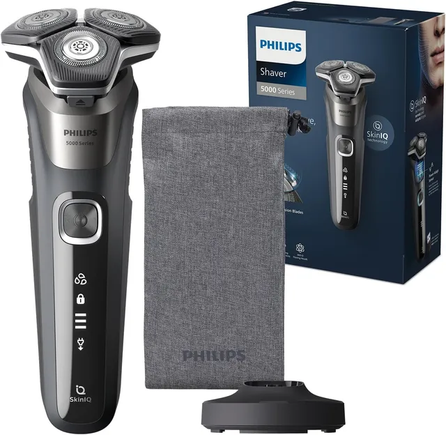 philips-shaver-series-5000-s5887-13-rasoio-elettrico-wet-dry-con-skiniq-45-lame- image 1