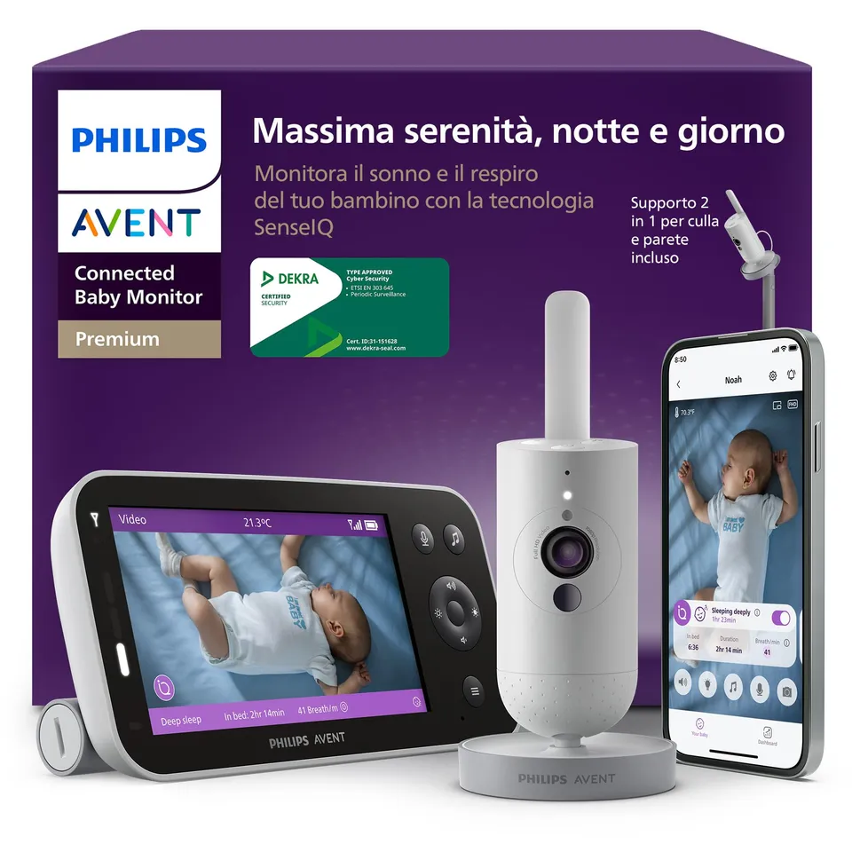 philips-avent-premium-connected-scd973-26-baby-monitor-con-ai-per-sonno-e-respir image 1