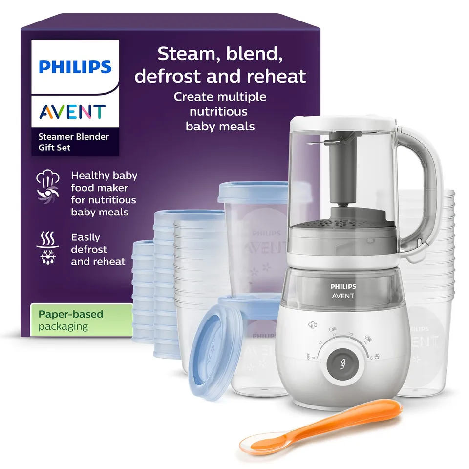 philips-avent-scf883-20-easypappa-steamer-blender-4-in-1-per-pappe-con-20-vasett image 1