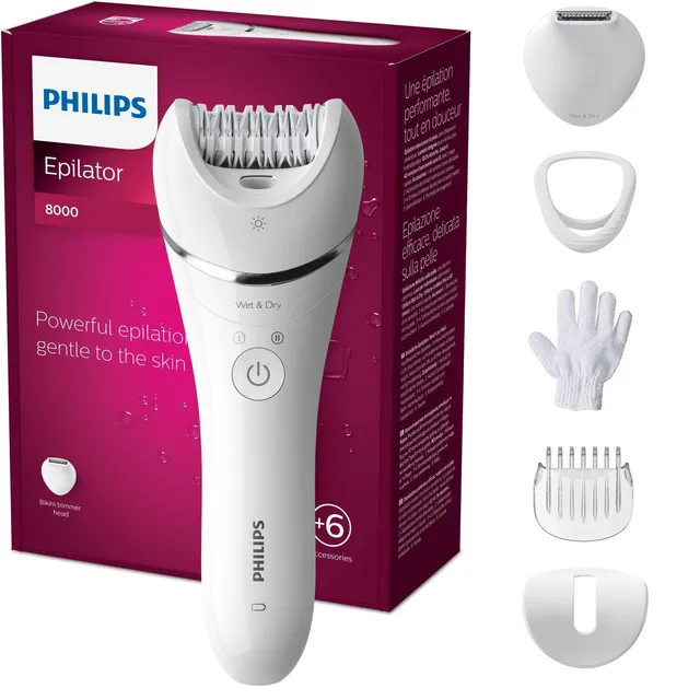 philips-epilator-series-8000-bre715-00-wet-dry-cordless-con-6-accessori-rifinito image 1