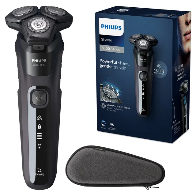 philips-shaver-series-5000-s5588-30-rasoio-elettrico-wet-dry-da-uomo-con-sensore image 1