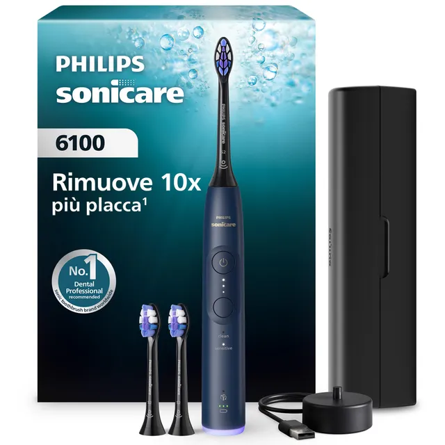 philips-sonicare-serie-6100-hx7403-07-spazzolino-elettrico-sonico-con-sensore-di image 1
