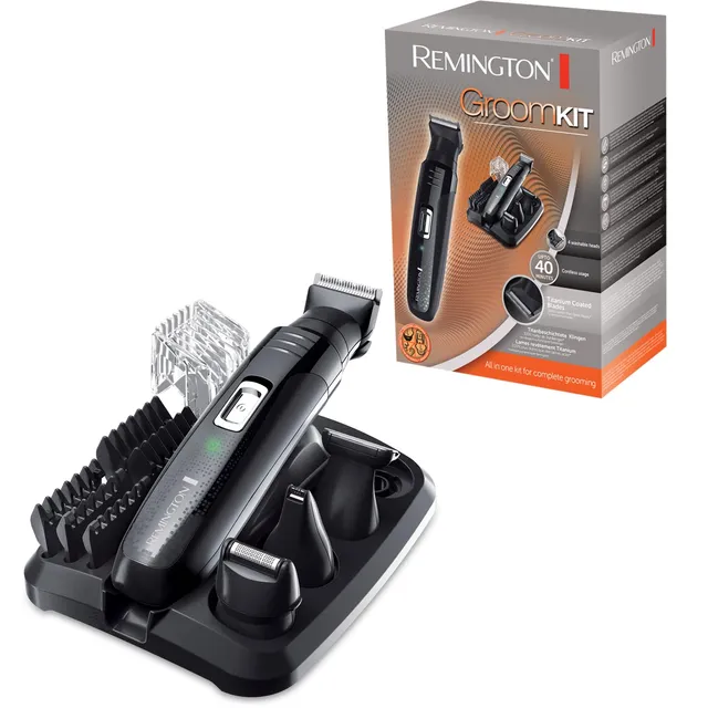 remington-groomkit-pg6130-multiuso-4-in-1-rifinitore-corpo-regolabarba-e-tagliac image 1