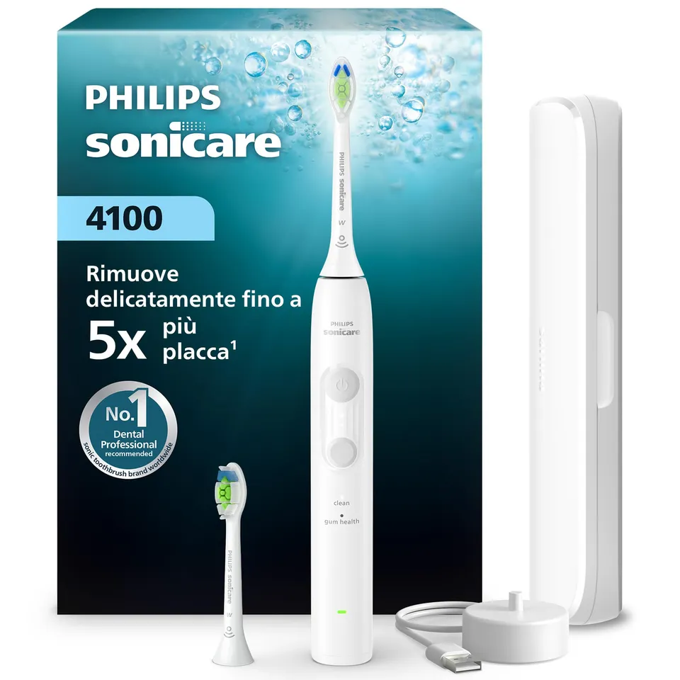 philips-sonicare-hx4044-41-serie-4100-spazzolino-elettrico-sonico-con-sensore-di image 1