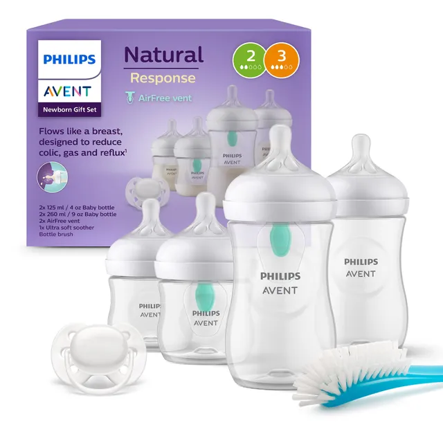 philips-avent-set-regalo-natural-response-1-ciuccio-4-biberon-con-valvola-airfre image 1