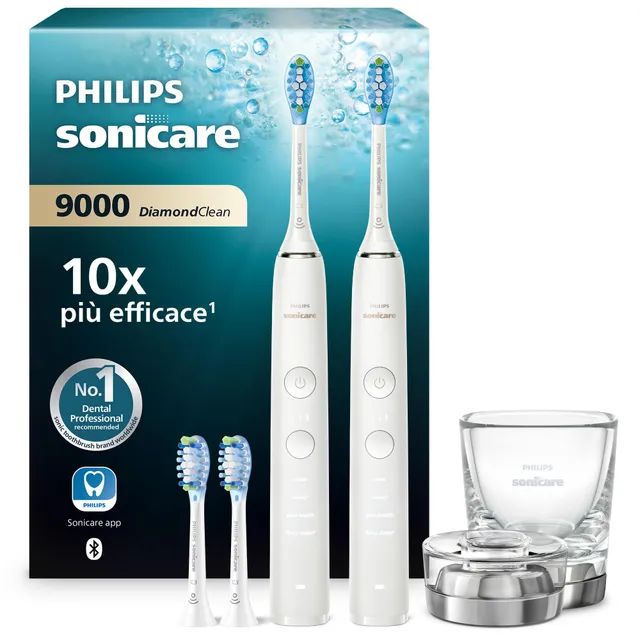 philips-sonicare-diamondclean-9000-hx9914-62-doppia-confezione-spazzini-elettric image 1