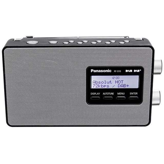 panasonic-rf-d10eg-k-radio-digitale-portatile-dab-dab-fm-con-display-lcd-retroil image 1