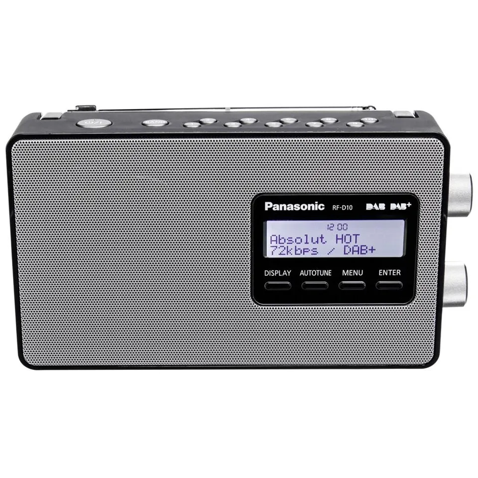 panasonic-rf-d10eg-k-radio-digitale-portatile-dab-dab-fm-con-display-lcd-retroil image 1