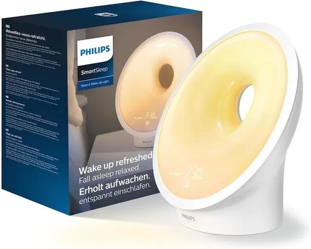 philips-hf3651-01-wake-up-light-sveglia-luminosa-con-simulazione-alba-luce-nottu image 1