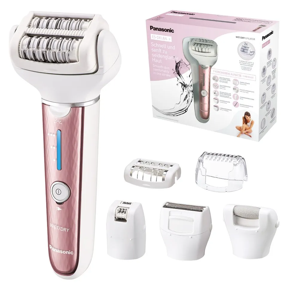 panasonic-es-del8a-epilatore-6-in-1-wet-dry-per-donna-con-testina-pivotante-a-90 image 1
