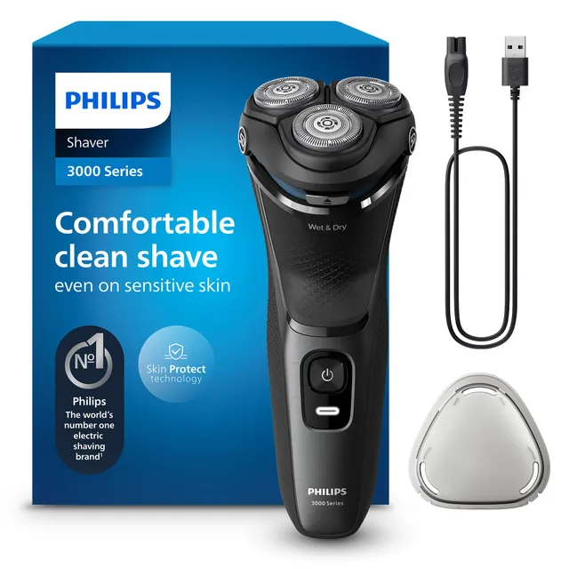 philips-serie-3000-s3145-00-rasoio-elettrico-wet-dry-uomo-con-tecnologia-skinpro image 1