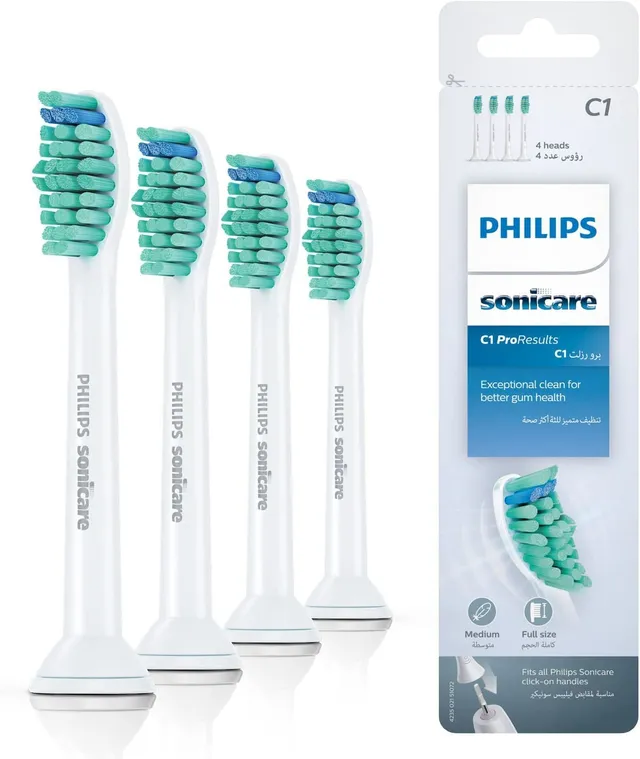 philips-sonicare-hx6014-07-proresults-standard-confezione-da-4-testine-di-ricamb image 1