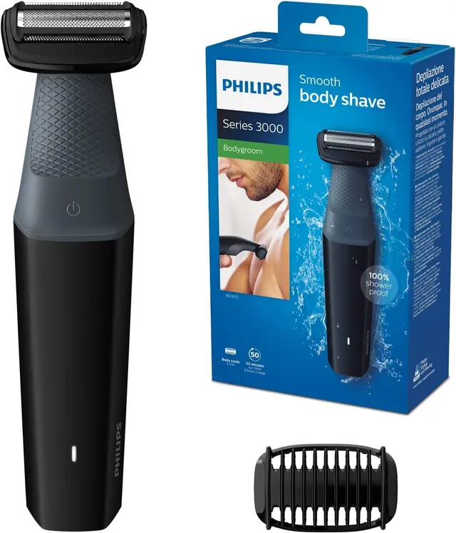 philips-serie-3000-trimmer-corpo-impermeabile-bg3010-15-con-pettine-3-mm-autonom image 1