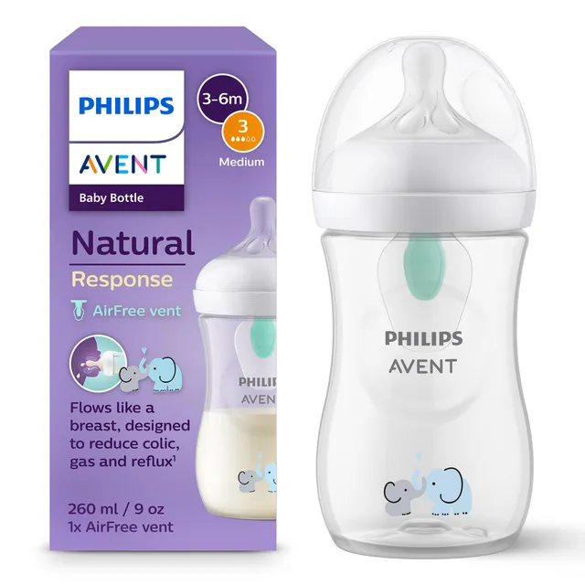 philips-avent-natural-response-scy673-81-biberon-260-ml-con-valvola-airfree-senz image 1