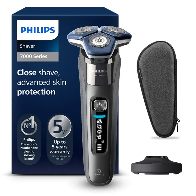 philips-shaver-series-7000-rasoio-elettrico-da-uomo-wet-dry-con-skiniq-45-lame-s image 1