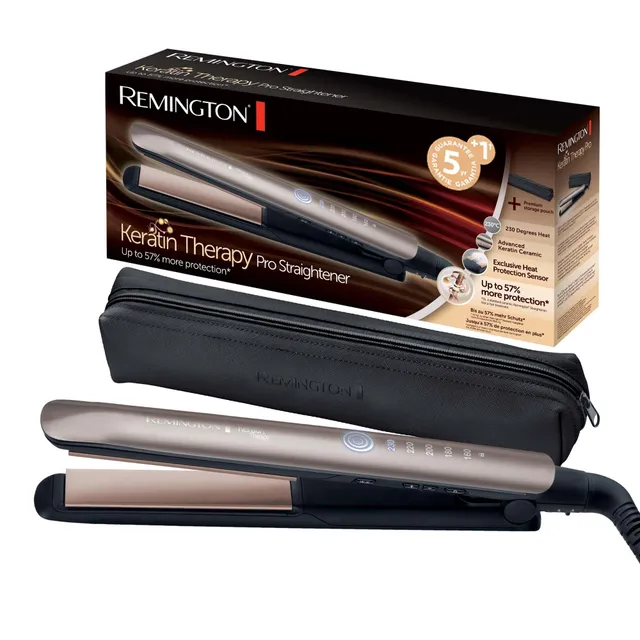remington-s8593-keratin-therapy-ultra-piastra-per-capelli-lisci-e-mossi-in-ceram image 1