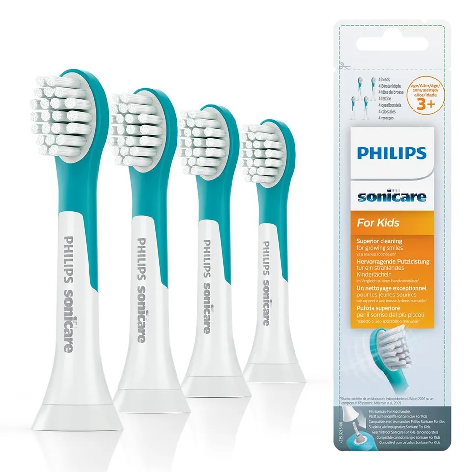 philips-hx6034-33-sonicare-for-kids-set-di-4-testine-di-ricambio-per-spazzini-el image 1