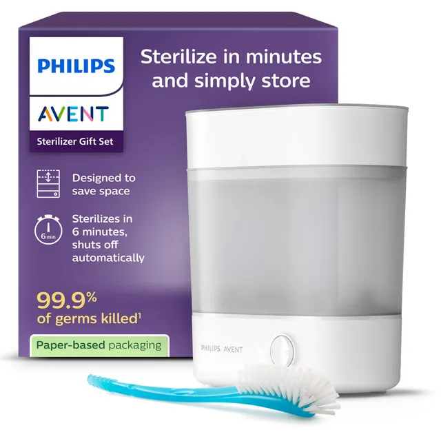 philips-avent-scf291-30-sterilizzatore-elettrico-a-vapore-per-biberon-con-spazzo image 1
